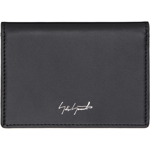  Yohji Yamamoto Black Leather Card Holder 