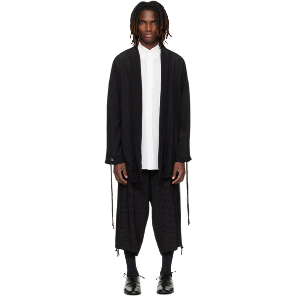  Yohji Yamamoto Black Silk Jacket 