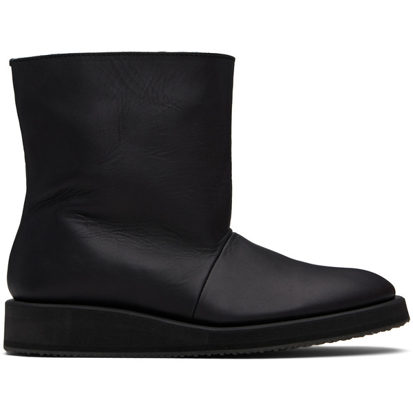  Yohji Yamamoto Black Soft Matt Bk High-top Boots 