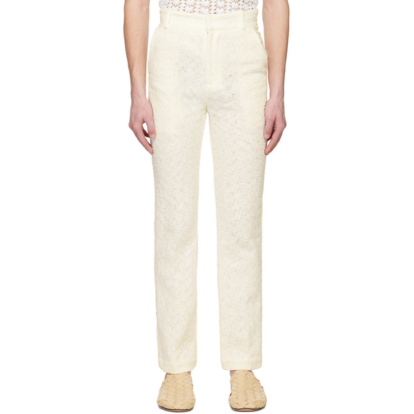  Young N Sang White Stripe Trousers 