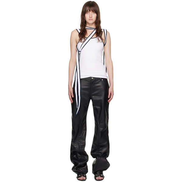  Y/project White Multi-scarf Tank Top 