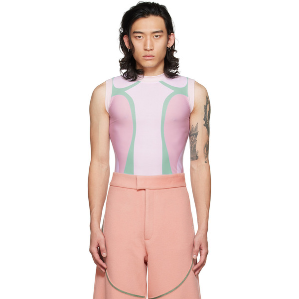  Yulong Xia Ssense Exclusive Pink Polyester T-shirt 