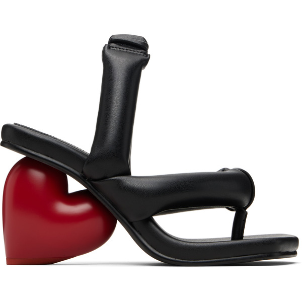  Yume Yume Black Love Heeled Sandals 