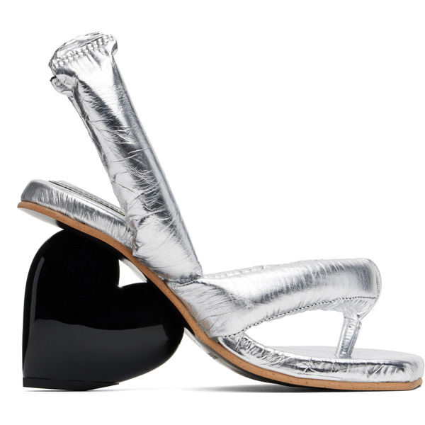  Yume Yume Silver Love Heeled Sandals 
