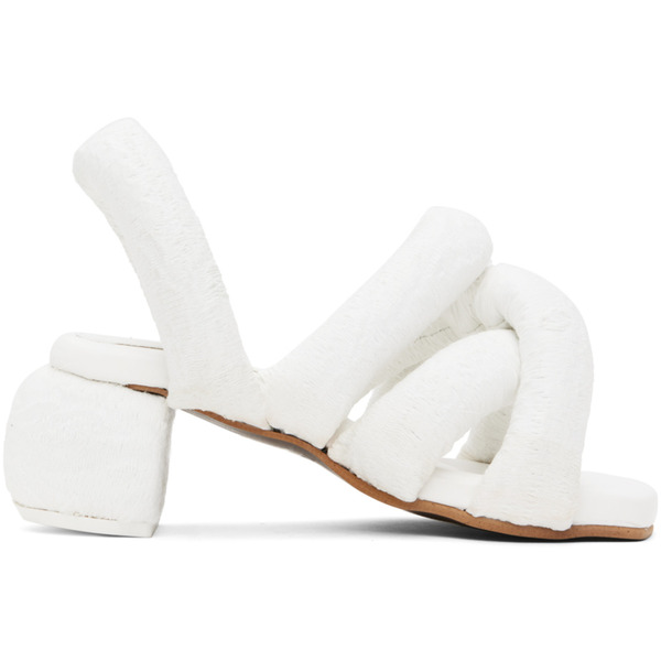  Yume Yume White Sausage Heeled Sandals 