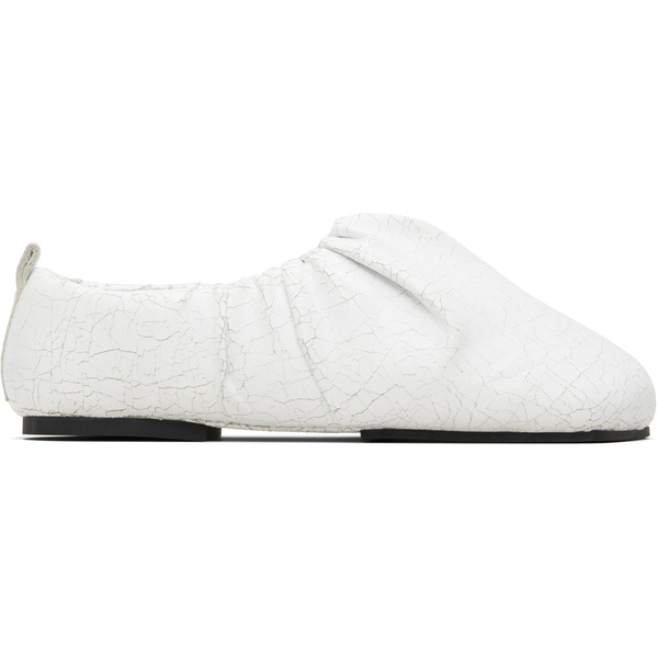  Yume Yume White Wrinkle Loafers 
