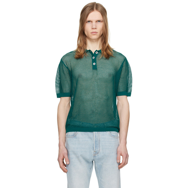  Zankov Green Three-button Polo 
