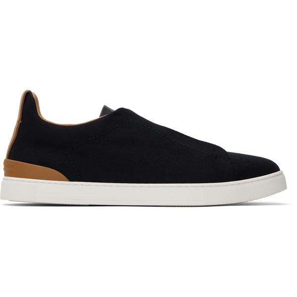  Zegna Black #usetheexisting Wool Triple Stitch Sneakers 