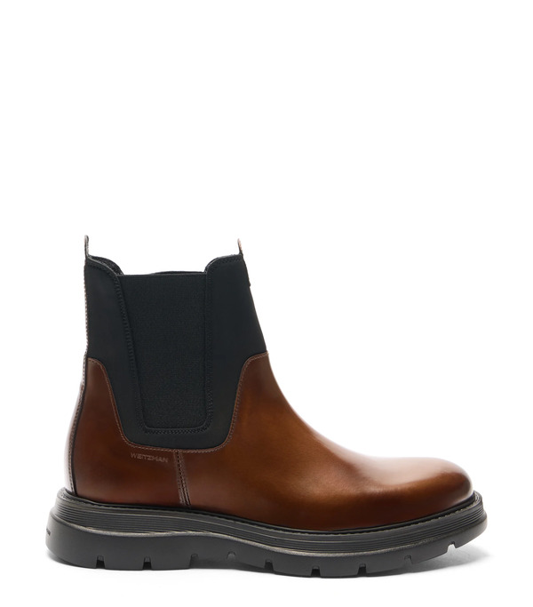  Stuart Weitzman Arden - Man Booties Tan/black 42.5 