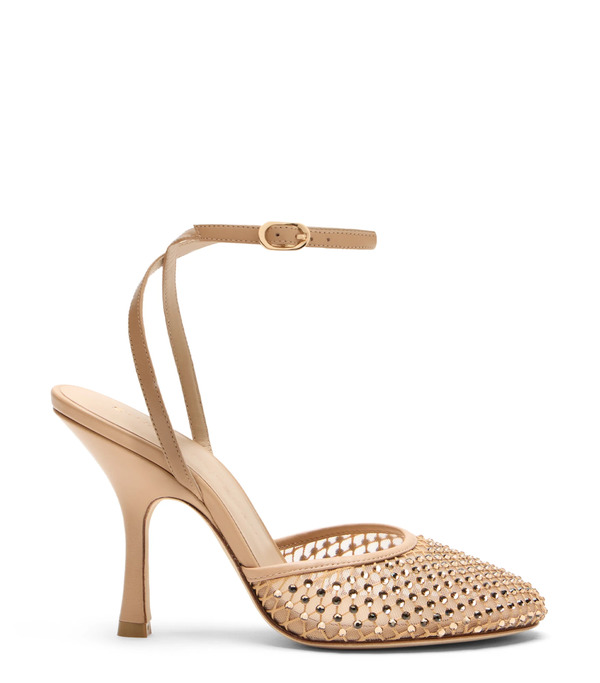  Stuart Weitzman Bareitall Shine Pump 100 - Woman Pumps Adobe 41 