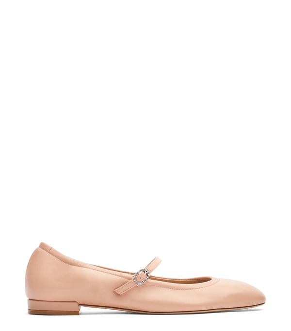  Stuart Weitzman Claris Ballet Flat - Woman  Poudre 40 