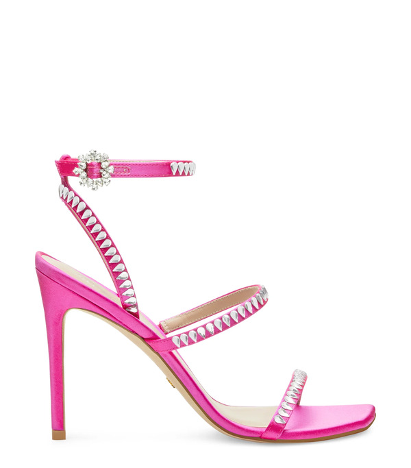  Stuart Weitzman Gemcut 100 Strappy Sandal - Woman  Flamingo 38 