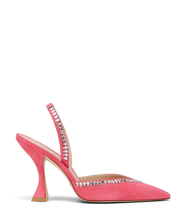  Stuart Weitzman Gemcut Xcurve 100 Slingback Pump - Woman  Hot Pink 37 