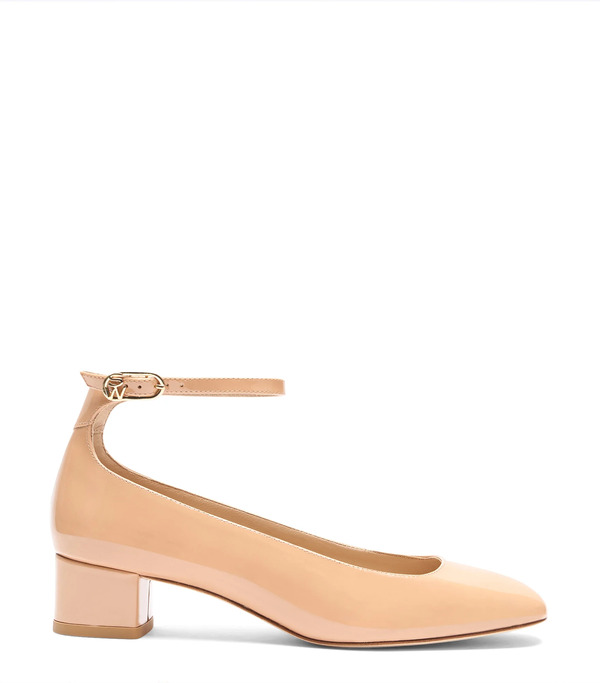  Stuart Weitzman Jane Ankle-strap Pump - Woman  Adobe 40.5 