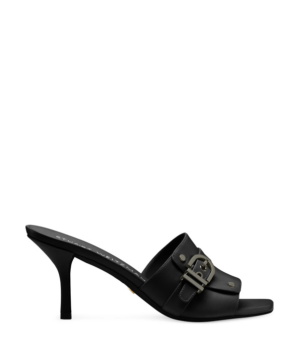 Stuart Weitzman Maverick 75 Slide - Woman Sandals And Wedges Black 37.5 