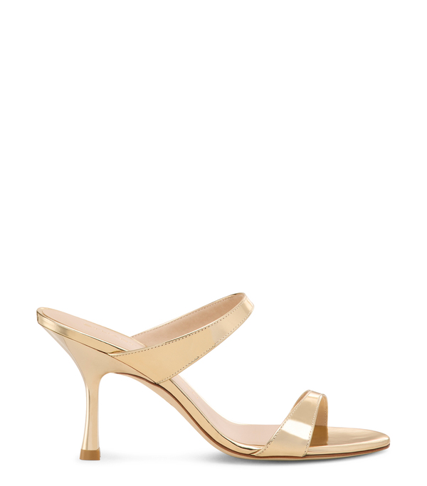  Stuart Weitzman Nudist Slide 85 - Woman Sandals Platino 37.5 
