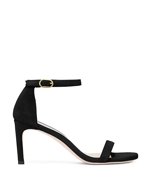  Stuart Weitzman Nunakedstraight - Woman  Black 40.5 
