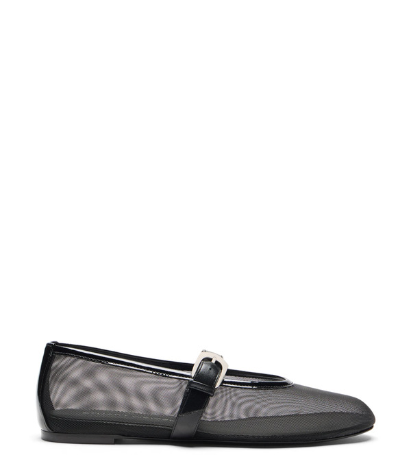  Stuart Weitzman Sai Bareitall Mary Jane - Woman Flats And Loafers Black 40 