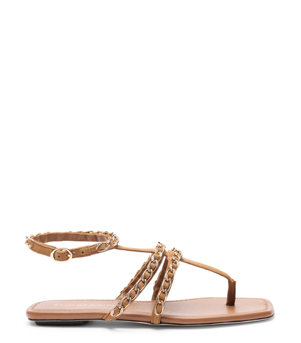  Stuart Weitzman Soluxe Crystal Sandal - Woman Sandals Toasted Almond 36.5 