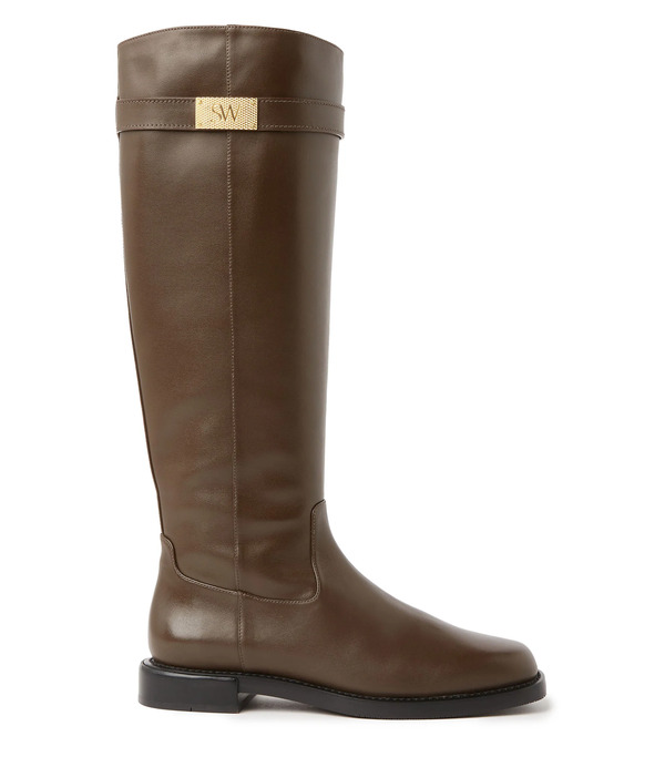  Stuart Weitzman Sw Buckle Boot - Woman  Walnut 36.5 
