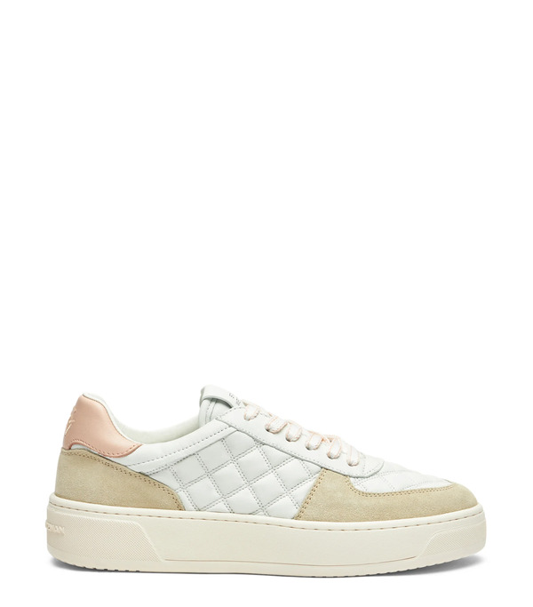  Stuart Weitzman Sw Courtside Sleek Sneaker - Woman  Light Beige/white/nude 41 