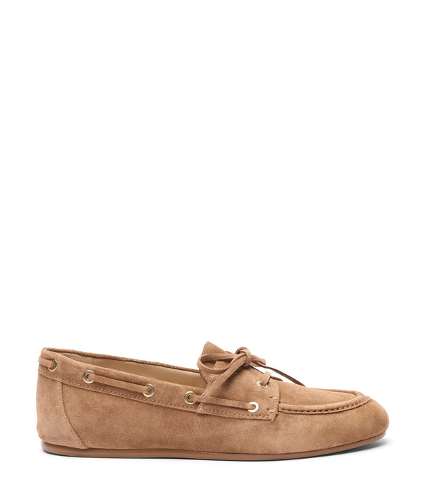  Stuart Weitzman Tinsley Moccasin - Woman Flats And Loafers Toasted Almond 36 