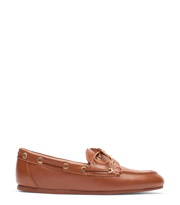  Stuart Weitzman Tinsley Moccasin - Woman  Luxe Saddle 40 