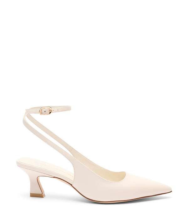  Stuart Weitzman Vinnie 50 Strap Pump - Woman Pumps Linen 40 