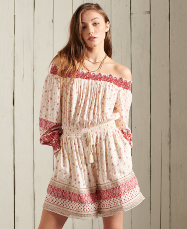  Superdry Ameera Off The Shoulder Playsuit 