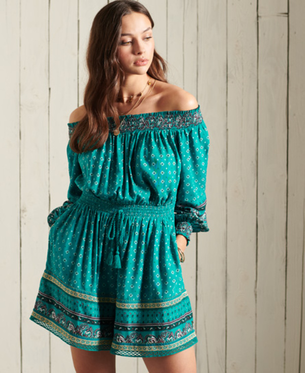  Superdry Ameera Off The Shoulder Playsuit 