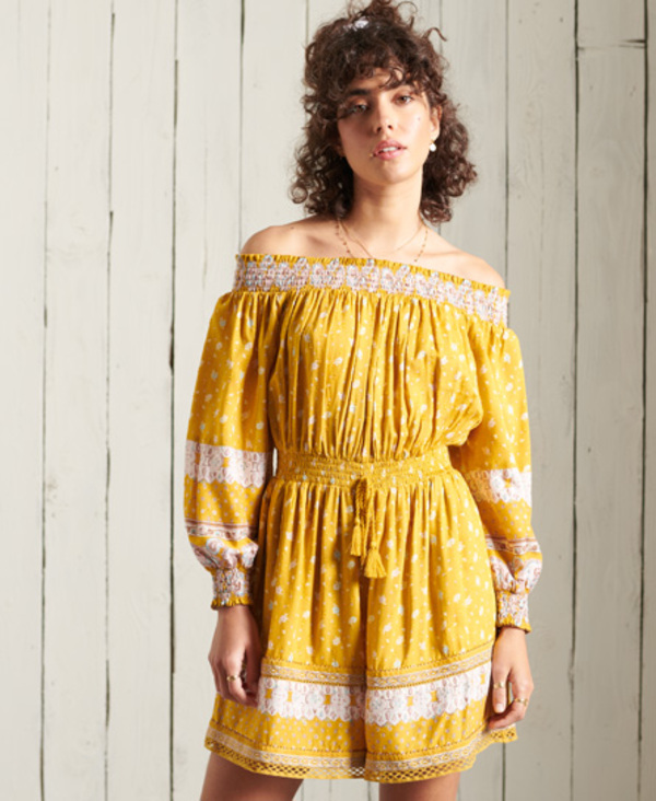  Superdry Ameera Off The Shoulder Playsuit 