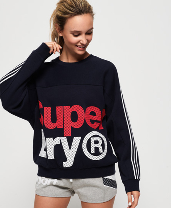  Superdry Athletico Crop Crew Sweatshirt 