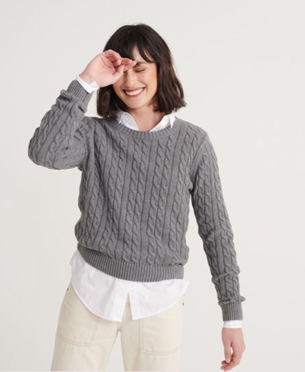  Superdry Becky Cable Knit Jumper 