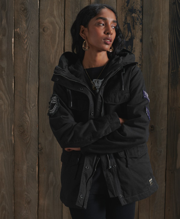  Superdry Bling Relaxed Rookie Parka Jacket 