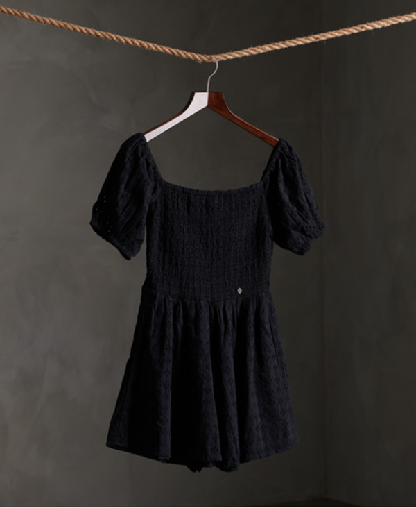 Superdry Broderie Smocked Playsuit 