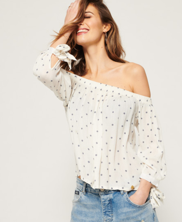  Superdry Brook Off The Shoulder Top 