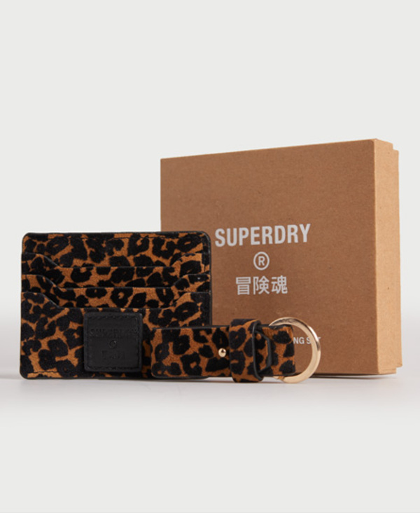  Superdry Card Holder & Key Ring Set 
