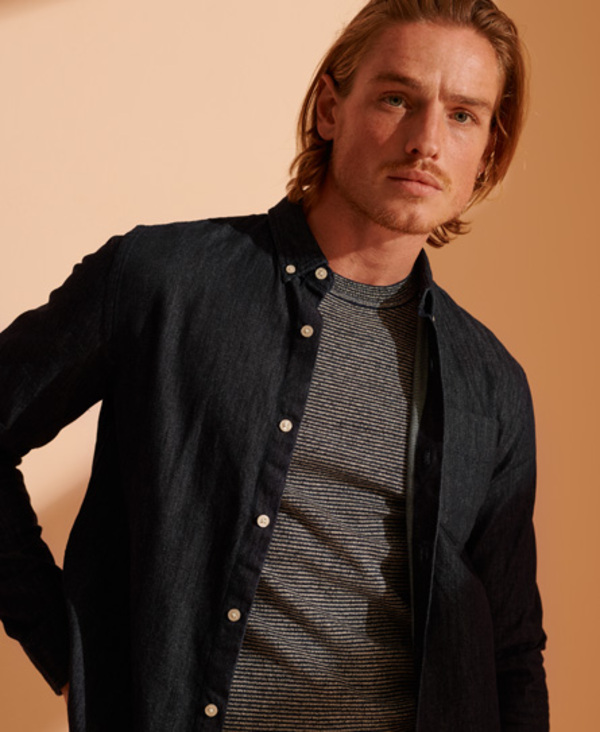  Superdry Classic Denim Button Down Shirt 