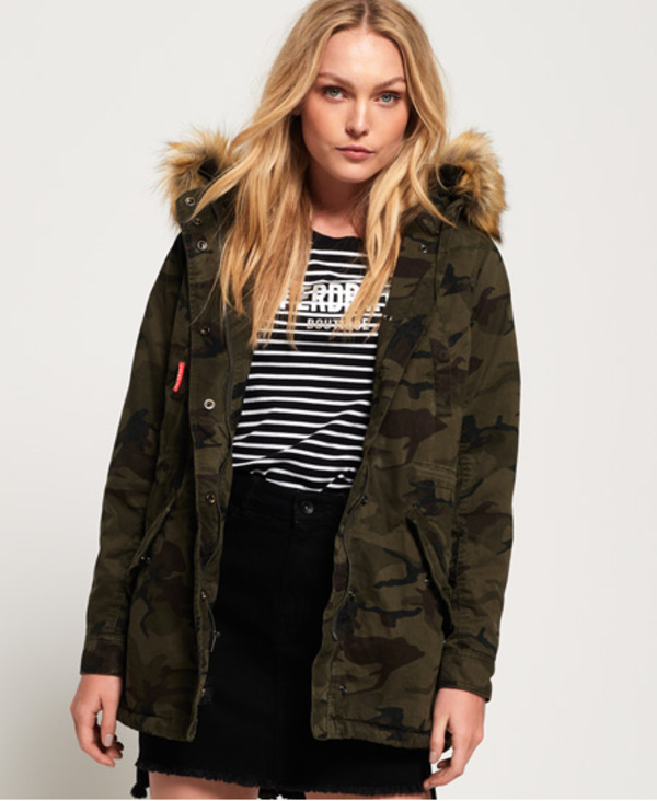 Superdry Classic Rookie Fishtail Parka Coat 