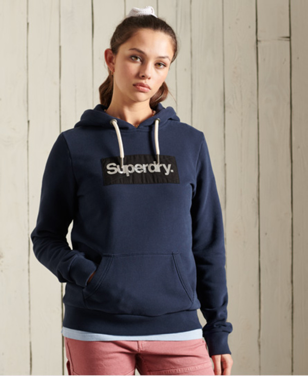  Superdry Core Logo Metallic Hoodie 