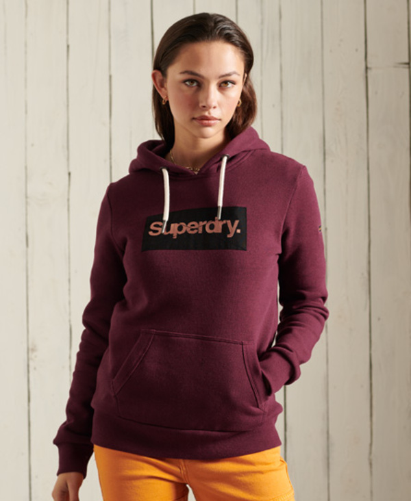  Superdry Core Logo Metallic Hoodie 