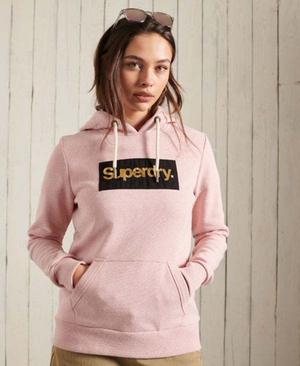 Superdry Core Logo Metallic Hoodie 