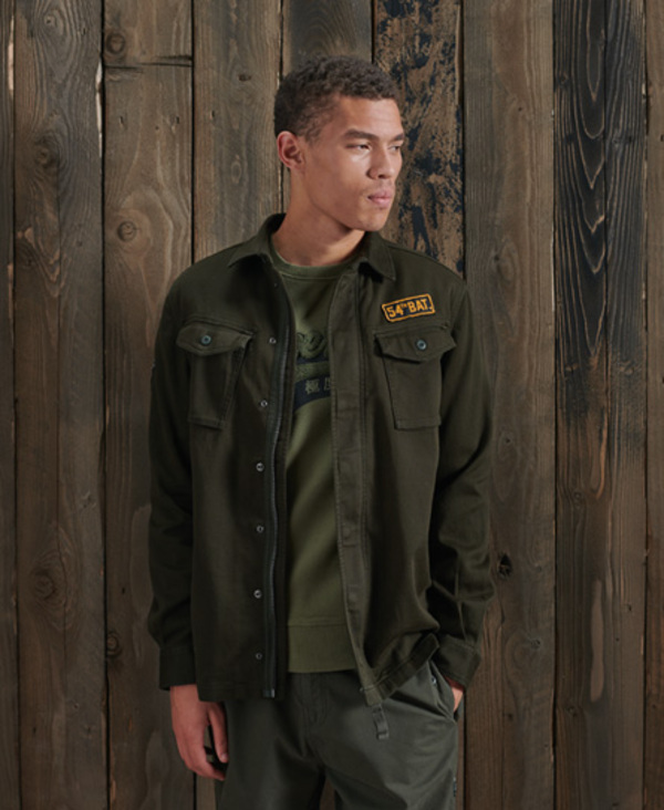  Superdry Core Military Patched Shirt 