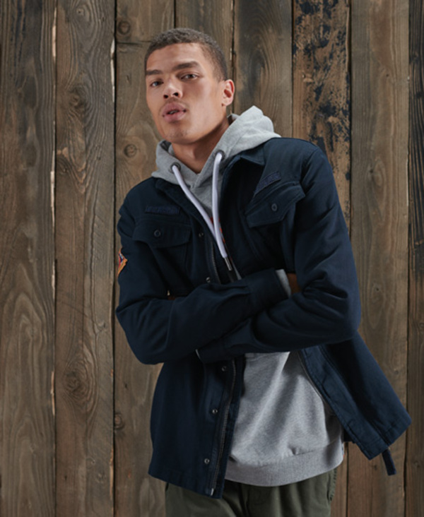  Superdry Core Military Patched Shirt 