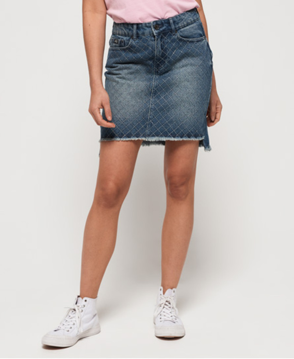  Superdry Denim Mini Skirt 