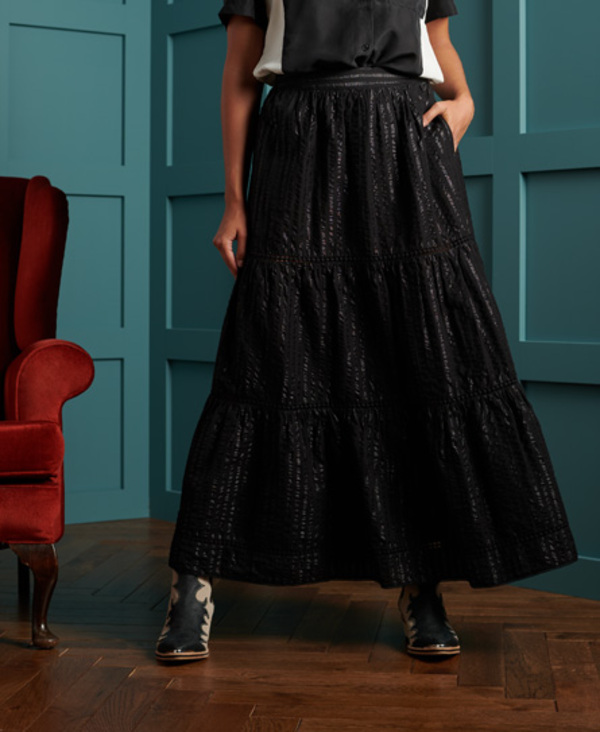  Dry Dry Metallic Maxi Skirt 