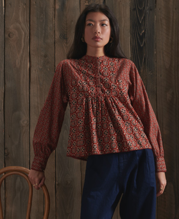  Superdry Dry - Women's Printed Boho Blouse 