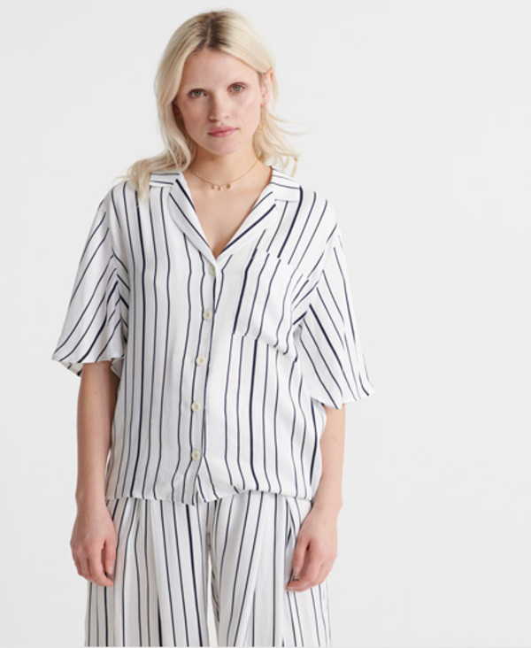  Superdry Edit Revere Blouse 