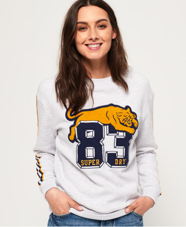  Superdry Emilie Applique Crew Jumper 