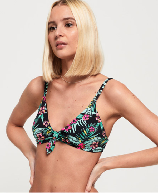  Superdry Felicity Tie Crop Bikini Top 